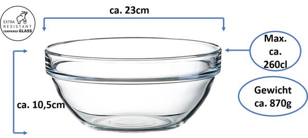 Empilable Schale 23cm -1 Stück
